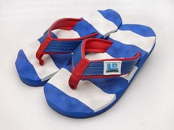 Product: Upcycled flip-flops are designed with comfort in mind. 

 Flip-flops are extra soft and massaging to the feet. - Landfill Dzine in Selma, CA Shopping & Shopping Services