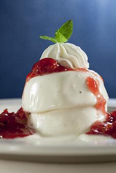 Product: Vanilla Panna Cotta - Landmark Restaurant at Old Rittenhouse Inn in Bayfield, WI American Restaurants