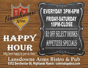 Product - Lansdowne Arms in Highlands Ranch - Highlands Ranch, CO American Restaurants