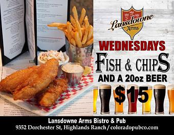 Product - Lansdowne Arms in Highlands Ranch - Highlands Ranch, CO American Restaurants