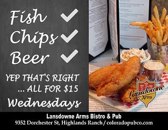 Product - Lansdowne Arms in Highlands Ranch - Highlands Ranch, CO American Restaurants