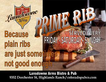 Product - Lansdowne Arms in Highlands Ranch - Highlands Ranch, CO American Restaurants