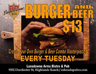 Product - Lansdowne Arms in Highlands Ranch - Highlands Ranch, CO American Restaurants