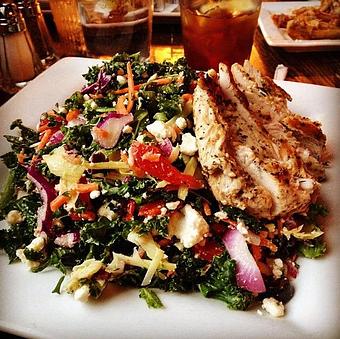 Product: with grilled chicken - Little Pub Wilton in Wilton, CT American Restaurants