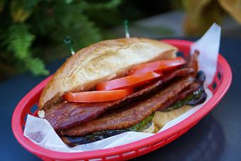 Product: Boston Whaler - Tomato, lettuce, and thick-sliced bacon piled high. - Lobstah On A Roll in Back Bay; Newbury Street - Boston, MA American Restaurants