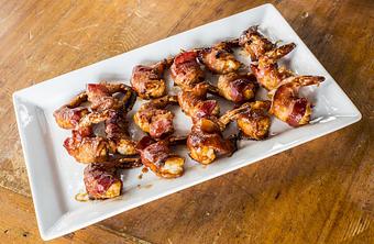 Product: Hickory Smoked Bacon Wrapped Shrimp - Local Table in Cinco Ranch In Villagio Town Square - Katy, TX American Restaurants