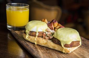 Product: Crab Cake Eggs Benedict - Local Table in Cinco Ranch In Villagio Town Square - Katy, TX American Restaurants