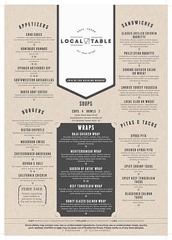Product - Local Table in Cinco Ranch In Villagio Town Square - Katy, TX American Restaurants