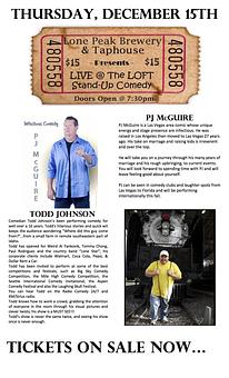 Product: Comedy Shows - Lone Peak Brewery & Taphouse in Big Sky, MT Bars & Grills