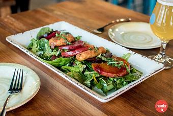 Product: Crispy Goat Cheese and Roasted Beet Salad - Longtable Beer Cafe in Downtown Middleton - Middleton, WI American Restaurants