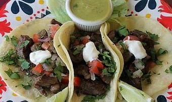 Product: steak tacos - Los Antojitos Restaurant in West Roxbury, MA Latin American Restaurants