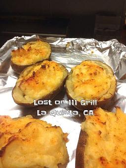 Product: One of our rotating chef's potato of the day - twice baked potatoes - Lost on 111 Grill in La Quinta, CA American Restaurants