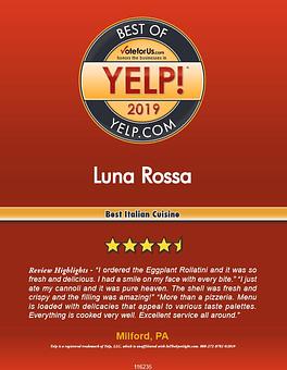 Product - Luna Rossa in Milford, PA Dessert Restaurants