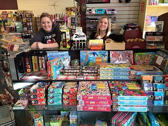 Product: Puzzles and games - Lyon's Corner Drug & Soda Fountain in Steamboat Springs, CO Dessert Restaurants
