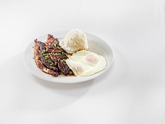 Product: Grilled marinated kalbi style short ribs | 2 eggs your way | steamed white rice - M.a.c. 24/7 in Waikiki - Honolulu, HI American Restaurants