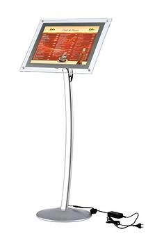 Product: Curved Signholder With Acryled - M & T Displays in Moonachie, NJ Shopping & Shopping Services
