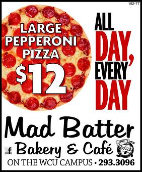 Product - Mad Batter Bakery & Cafe in WCU Campus - Cullowhee, NC Pizza Restaurant