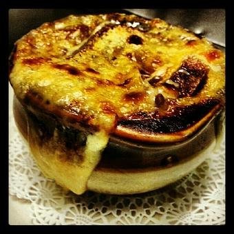 Product: Onion soup - Madison Bistro in Murray Hills - New York, NY Bars & Grills