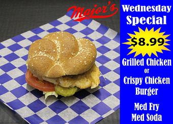 Product - Major's Burgers- Lincoln in Yakima, WA Hamburger Restaurants