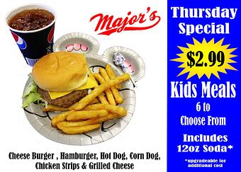 Product - Major's Burgers- Lincoln in Yakima, WA Hamburger Restaurants