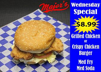 Product - Major's Burgers- Lincoln in Yakima, WA Hamburger Restaurants