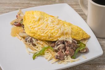 Product: Steak Omelet - Mason's Grill in Baton Rouge, LA American Restaurants