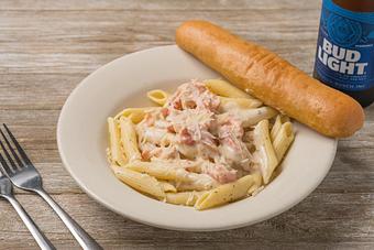 Product: Sautéed Crawfish Alfredo Pasta (lunch portion) - Mason's Grill in Baton Rouge, LA American Restaurants