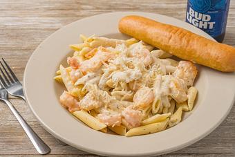 Product: Shrimp & Crabmeat Alfredo Pasta - Mason's Grill in Baton Rouge, LA American Restaurants