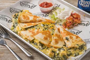 Product: Spinach & Chicken Quesadilla - Mason's Grill in Baton Rouge, LA American Restaurants