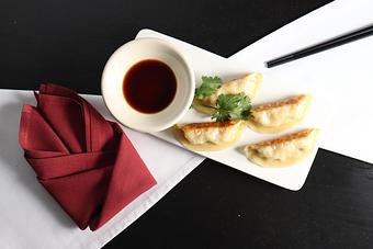 Product: Chicken Potstickers - Mazu Szechuan in New York, NY Bars & Grills