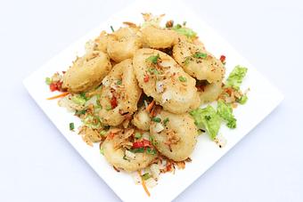 Product: Fried Calamari - Mazu Szechuan in New York, NY Bars & Grills