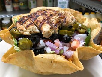 Product: Taco Salad with Chicken - Mean Mugs Pub in Mentor, OH Bars & Grills