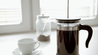Product: French Pressed for the freshest coffee in a single serving, Caffeine free also available - Mikel’s The Paul Mitchell Experience in Tampa, FL Day Spas