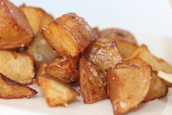 Product: Crispy crunchy and salty home fries - Mile Marker One Restaurant & Bar in Gloucester, MA American Restaurants