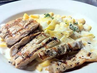 Product: Fettuccine Alfredo with chicken - Mirko Pasta in Nashville, TN Dessert Restaurants