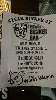 Product - Mo's Bunker Bar in Amidon, ND Bars & Grills