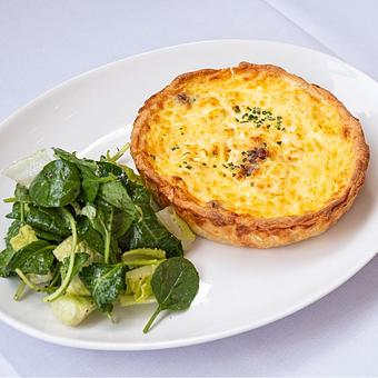 Product: Quiche Lorraine ~ bacon, caramelized onion, jarlsberg cheese - Mon Ami Gabi in Lincoln Park West - Chicago, IL French Restaurants