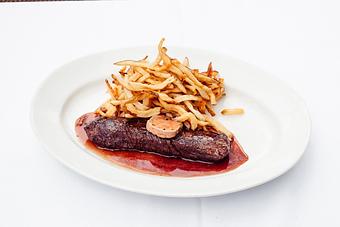 Product: served with hand-cut frites - Mon Ami Gabi in Lincoln Park West - Chicago, IL French Restaurants