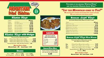 Product - Mountain Fried Chicken in Hickory, NC American Restaurants
