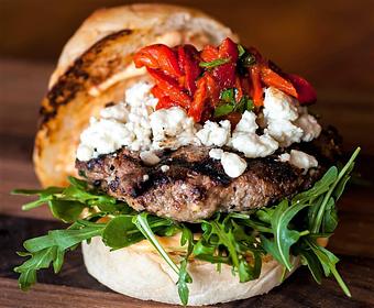Product: Lamb Burger - Napa Palisades Saloon in Napa, CA American Restaurants