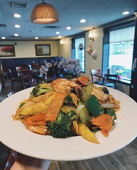 Product: with soft yellow egg noodles - Nguyen's Kitchen in Cohasset, MA Bars & Grills