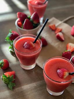 Product: Fresh strawberry smoothy - Nguyen's Kitchen in Cohasset, MA Bars & Grills