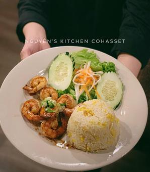 Product: with fried rice - Nguyen's Kitchen in Cohasset, MA Bars & Grills
