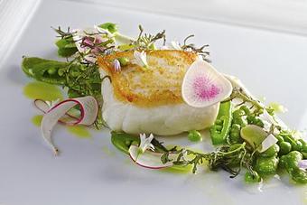 Product: Pan Roasted Alaskan Halibut - Nine Ten in La Jolla Village - La Jolla, CA American Restaurants