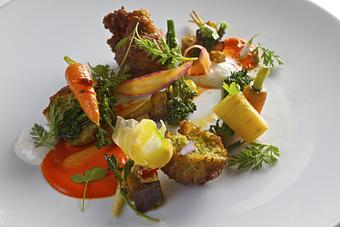 Product: Fava Bean & Chickpea Fritters - Nine Ten in La Jolla Village - La Jolla, CA American Restaurants