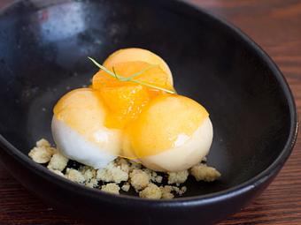 Product: Mandarin and Vanilla Bean Sorbet - Nine Ten in La Jolla Village - La Jolla, CA American Restaurants
