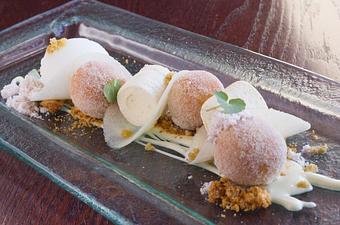 Product: Apple-Date Beignets - Nine Ten in La Jolla Village - La Jolla, CA American Restaurants