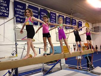 Product: Camp kids on the Balance Beams - Northeast Institute of Gymnastics in Albany, NY Sports & Recreational Services