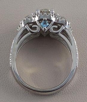 Product: Side View of Custom Engagement Ring - Nunez Fine Jewelers in Virginia Beach, VA Jewelry Stores