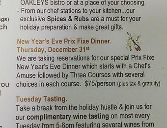 Product - Oakleys Bistro in Greenbriar - Indianapolis, IN American Restaurants